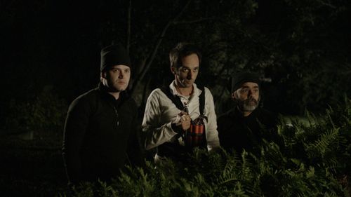 Pedro Diogo, Pedro Correia, and José Geraldo in Posfácio nas Confecções Canhão (2012)