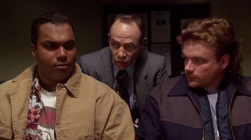 John G. Brennan, Kamal Ahmed, and Brad Sullivan in The Jerky Boys (1995)