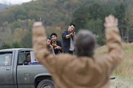 Stuart Greer, Melissa McBride, and Rich Ceraulo Ko in The Walking Dead (2010)