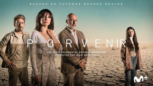Víctor Clavijo, Roberto Álamo, Marian Álvarez, and Stephanie Gil in Porvenir (2020)