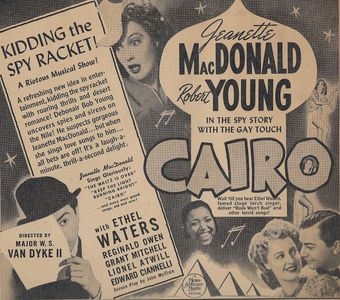 Robert Young, Jeanette MacDonald, W.S. Van Dyke, and Ethel Waters in Cairo (1942)