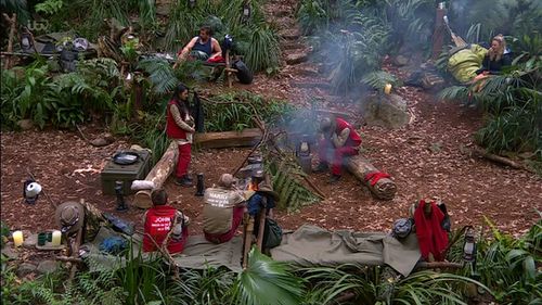 John Barrowman, Nick Knowles, Harry Redknapp, Emily Atack, and Sair Khan in I'm a Celebrity, Get Me Out of Here! (2002)