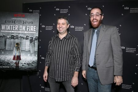 Evgeny Afineevsky at an event for Winter on Fire: Ukraine's Fight for Freedom (2015)