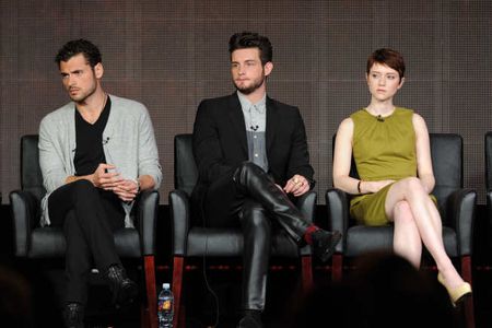 Valorie Curry, Nico Tortorella, and Adan Canto in The Following (2013)