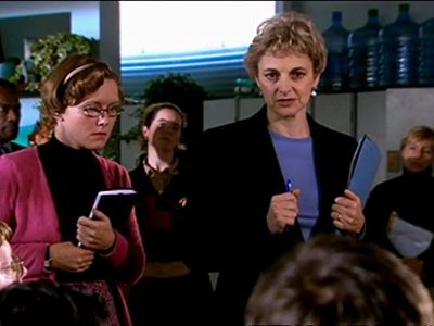 Gillian Bevan and Ursula Holden Gill in Teachers (2001)