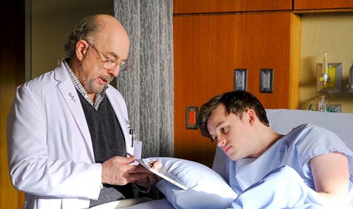 Michael Taylor (Jeff Williams) with Richard Schiff (Dr Glassman) on 'The Good Doctor'