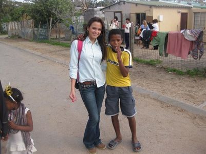 Mentoring children affected by AIDS in a village near Cape Town, South Africa.