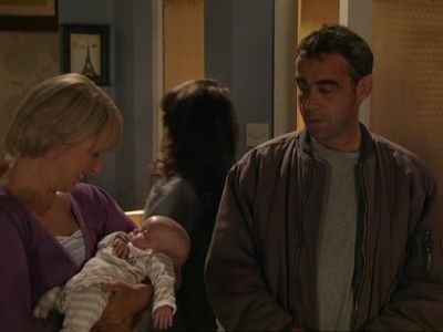 Michael Le Vell and Sally Dynevor in Coronation Street (1960)
