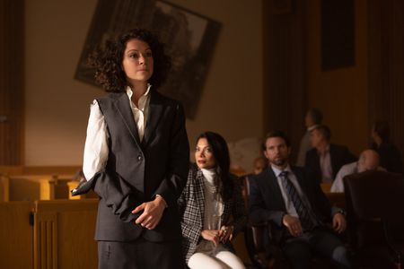 Tatiana Maslany, Ginger Gonzaga, and Drew Matthews in She-Hulk: Attorney at Law (2022)