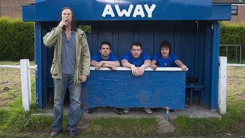 Nicky Evans, David Threlfall, Aaron McCusker, and Ben Batt in Shameless (2004)