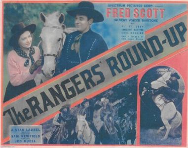 Christine McIntyre, Fred Scott, and Al St. John in The Rangers' Round-Up (1938)
