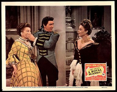 Tallulah Bankhead, Anne Baxter, and William Eythe in A Royal Scandal (1945)
