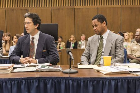 Cuba Gooding Jr., David Schwimmer, and Angel Parker in American Crime Story (2016)