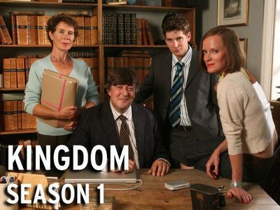 Stephen Fry, Karl Davies, Celia Imrie, and Hermione Norris in Kingdom (2007)