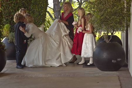 Jennie Garth, Catherine Hicks, Conrad Bluth, and Riley Thomas Stewart in A Christmas Wedding Tail (2011)