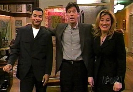 Jon Secada, Tom Bergeron, and Lisa Ann Walter in Fox After Breakfast (1996)
