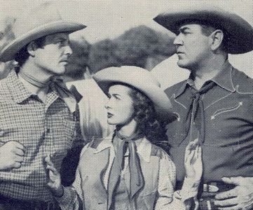 Johnny Mack Brown, James Ellison, and Noel Neill in Whistling Hills (1951)