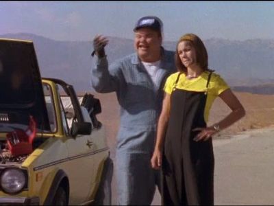 Tracy Lynn Cruz and Paul Schrier in Power Rangers Turbo (1997)