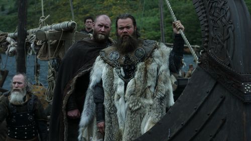 Jóhannes Haukur Jóhannesson and James Ballanger in Vikings: Valhalla (2022)