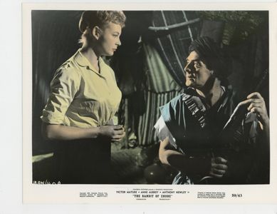 Victor Mature and Anne Aubrey in The Bandit of Zhobe (1959)