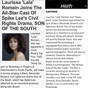 Laurissa Romain Joins All-Star Cast, Son Of The South