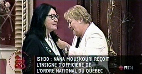 Nana Mouskouri and Pauline Marois