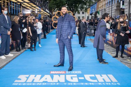 Florian Munteanu at an event for Shang-Chi and the Legend of the Ten Rings (2021)