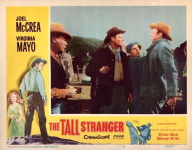 Virginia Mayo, Joel McCrea, and Ray Teal in The Tall Stranger (1957)