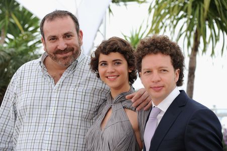 Hernán Mendoza, Michel Franco, and Tessa Ia at an event for After Lucia (2012)
