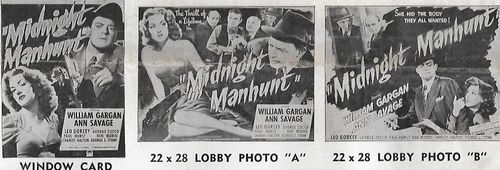 Don Beddoe, William Gargan, Leo Gorcey, Charles Halton, Ann Savage, and George Zucco in Midnight Manhunt (1945)