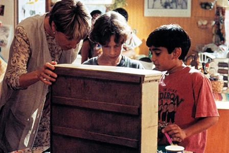 Lindsay Crouse, Rishi Bhat, and Hal Scardino in The Indian in the Cupboard (1995)