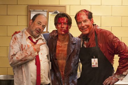 Matthew Jacobs, Xavier Samuel, Dave Pressler. Bernard Rose's Frankenstein. Behind the scenes- 2014