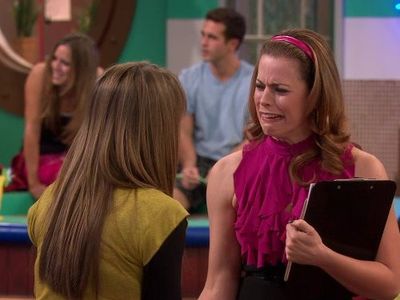 Erin Cardillo and Debby Ryan in The Suite Life on Deck (2008)