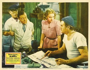 Peter Lorre, Amanda Duff, Harry Strang, and Harry Woods in Mr. Moto in Danger Island (1939)