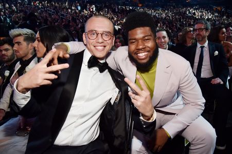 Logic and Khalid at an event for The 60th Annual Grammy Awards (2018)