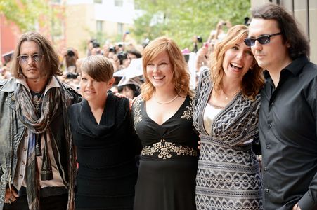 Johnny Depp, Damien Wayne Echols, Natalie Maines, Amy Berg, and Lorri Davis at an event for West of Memphis (2012)