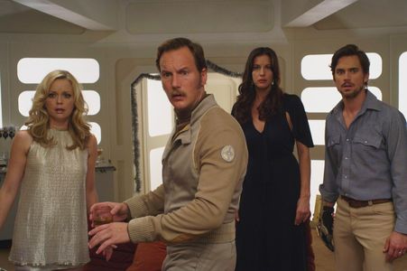 Liv Tyler, Marisa Coughlan, Matt Bomer, and Patrick Wilson in Space Station 76 (2014)