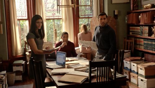 Liza Weil, Nina Fehren, Mayank Saxena, and Anthony Hill in How to Get Away with Murder (2014)