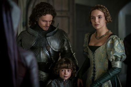 Jodie Comer, Jacob Collins-Levy, and Woody Norman in The White Princess (2017)