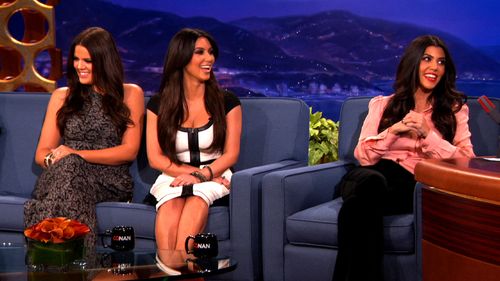 Kourtney Kardashian, Kim Kardashian, and Khloé Kardashian in Conan (2010)
