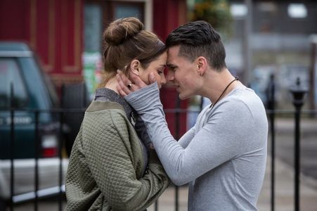 Aaron Sidwell and Jacqueline Jossa