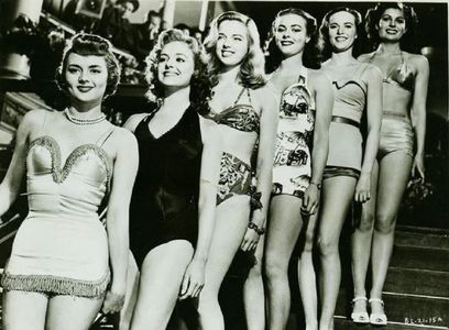 Diana Dors, Anne Heywood, and Pauline Stroud in Bikini Baby (1951)