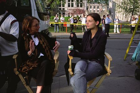 (Left to right) Lynda Obst and Katie Holmes