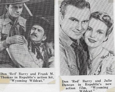 Don 'Red' Barry, Julie Duncan, and Frank M. Thomas in Wyoming Wildcat (1941)