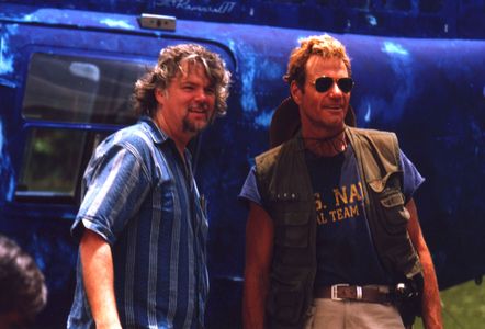 Director Gary Jones with star Martin Kove India 2000