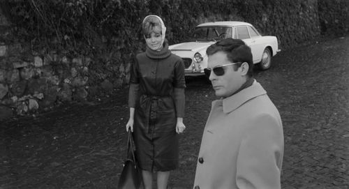 Marcello Mastroianni and Cristina Gaioni in The Assassin (1961)