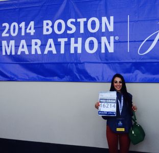 Tsailii Rogers before her 2nd Boston Marathon (April 19, 2014)