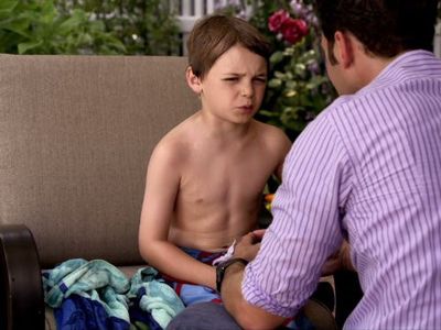 Mark Feuerstein and Luke Trevisan in Royal Pains (2009)