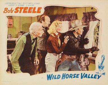 Phyllis Adair, Jimmy Aubrey, Lafe McKee, and Bob Steele in Wild Horse Valley (1940)
