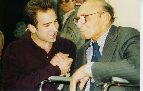 with legend Sanford Meisner in Los Angeles 1996 at the William Alderson Acting Studio